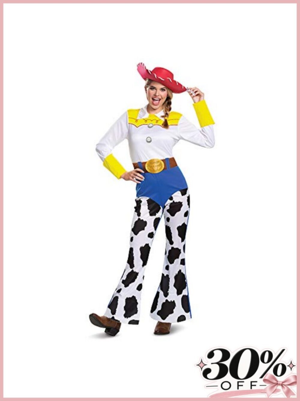 Officially Licensed Women's Jessie Toy Story Adult Costume One-Piece Jumpsuit
